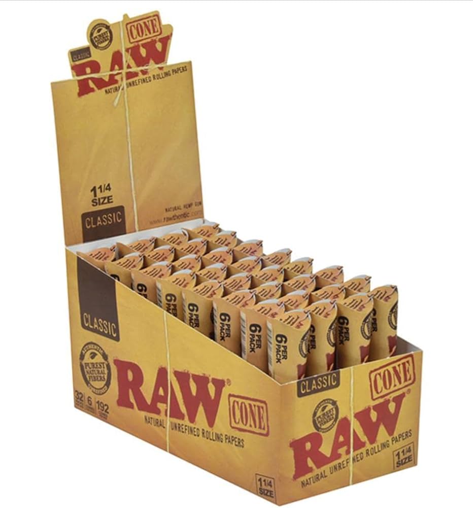 Raw Cone 6pk Classic